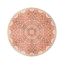 Élégant élégant Mandala Boho Chic Blanc & Cuivre