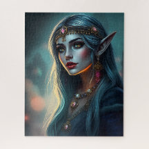 Elegant Elf Portrait Jigsaw Puzzle