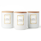 Elégant emballage blanc & or Wax Melts Étiquette