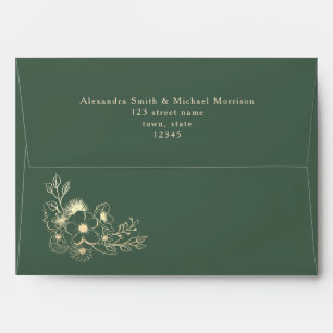 Elegant Emerald Green Envelope