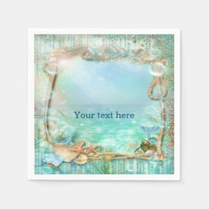 Elegant Enchanted Sea Beach Tropical Napkins