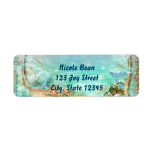 Elegant Enchanted Sea Invitation Address Labels