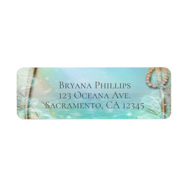 Elegant Enchanted Sea Pearls Beachy Beach Summer (Front)