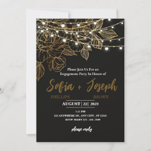 Elegant Engagement Party Invitation