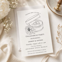 Elegant Engagement Party Invitation
