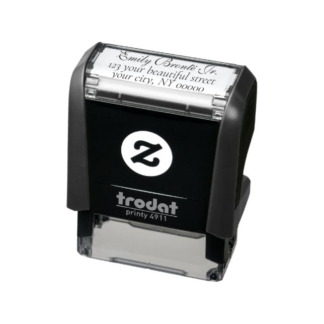 Elegant English Cursive Return Address Self-inking Stamp (Product)