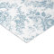 Elegant Engraved Blue and White Floral Toile