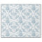 Elegant Engraved Blue and White Floral Toile