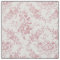 Elegant Engraved Pink and White Floral Toile