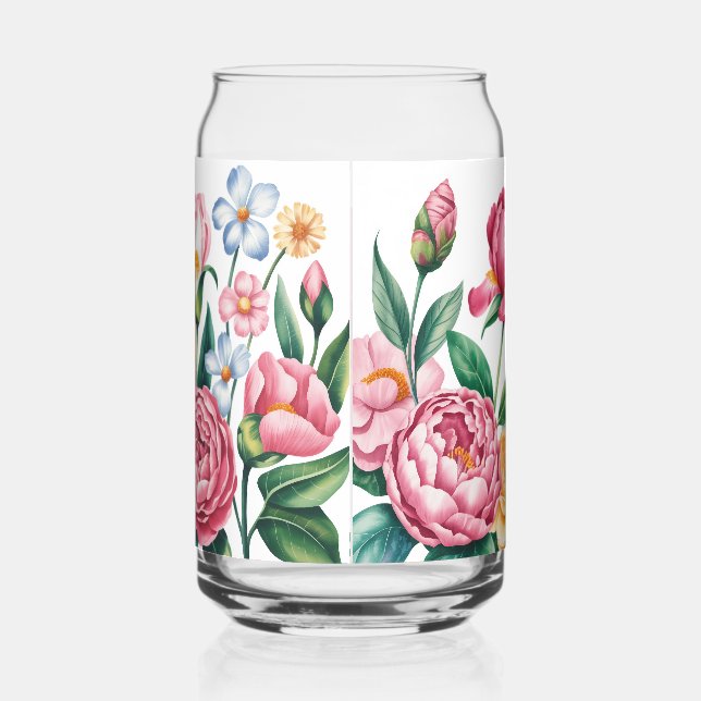 Élégant ensemble de verres de jardin fleuri (Droite)