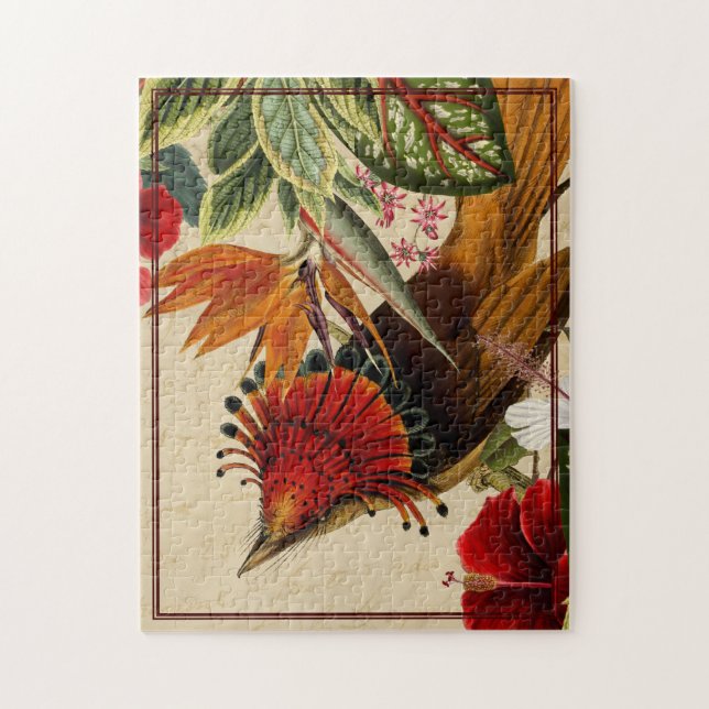 Elegant Ephemera Tropical Jigsaw Puzzle (Vertical)
