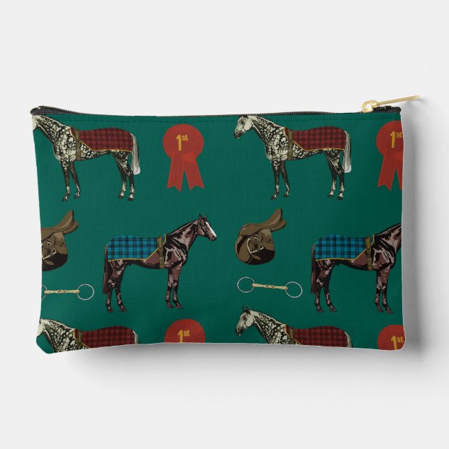 Elegant Equestrian Accessory Pouch (Back)