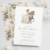Elegant Equestrian Bride Horse Bridal Shower