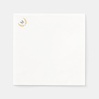 Elegant Equestrian Collection Gold Laurel Napkin