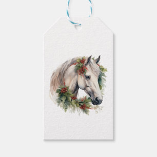Elegant Equine Christmas Gift Tags