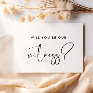 Élégant et moderne Serez-vous notre carte témoin