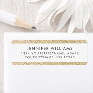 Elégant et simple Gold Faux Parties scintillant ba