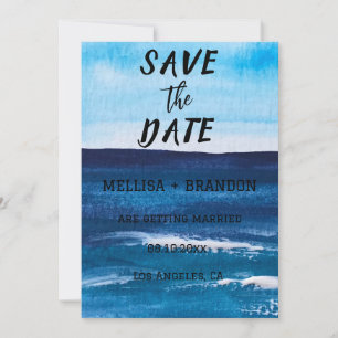 Elégant été Ocean Waves Beach Sea Invitation
