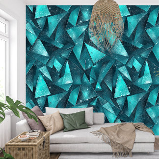 Elegant Ethereal Beauty of Turquoise Glassy  Wallpaper
