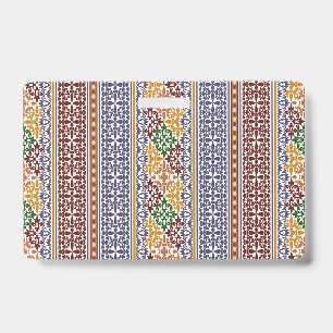 elegant ethnic pattern badge