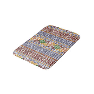 elegant ethnic pattern  bath mat