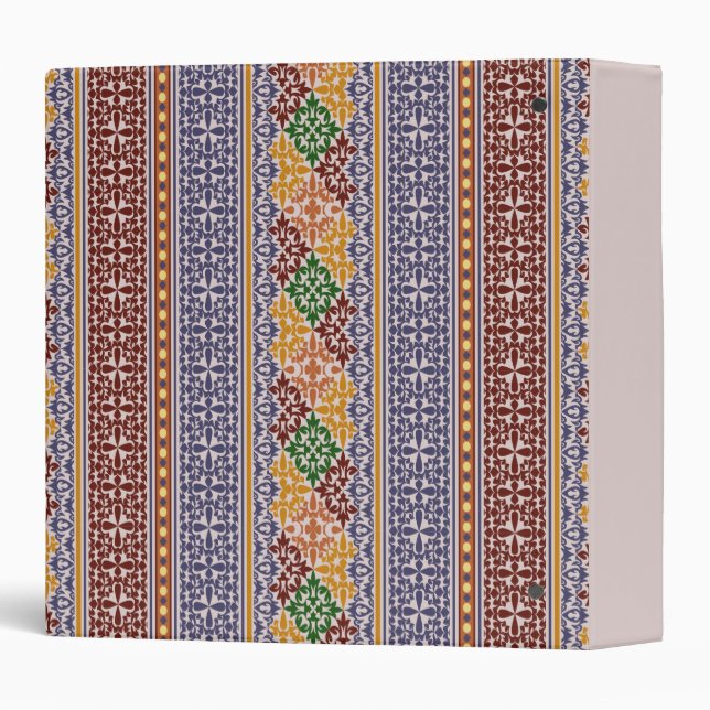 elegant ethnic pattern  binder (Back/Spine)