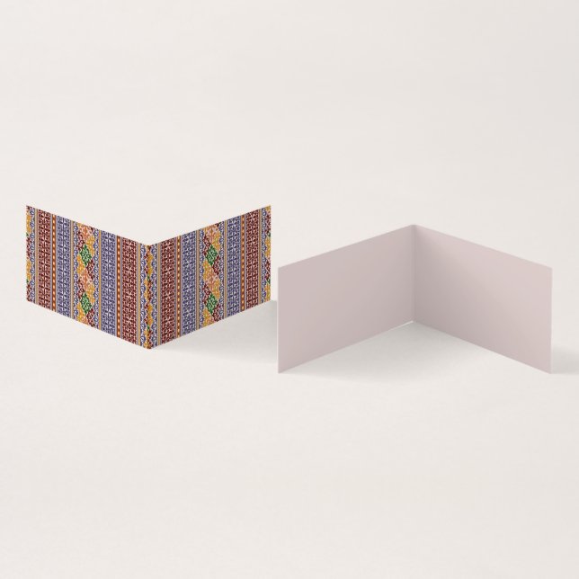 elegant ethnic pattern   business card (Inside and Outside)