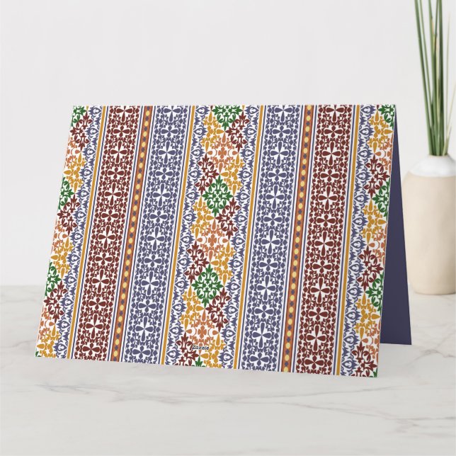 elegant ethnic pattern   card (Back)