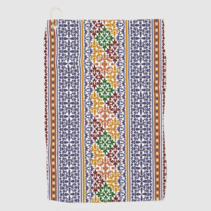 elegant ethnic pattern  golf towel