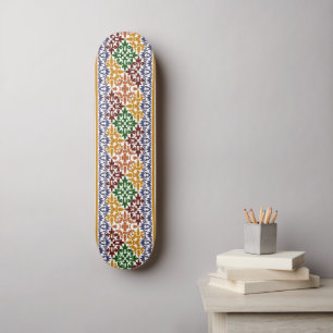 elegant ethnic pattern  skateboard