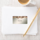 Élégant Étiquette de adresse de bijoux en or