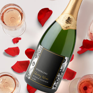 Élégant Étiquette de vin de cerisier Fruit Parklin