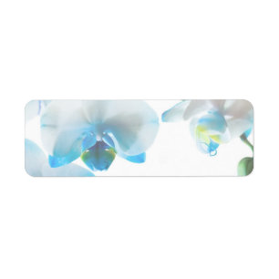 Elégant Étiquette personnalisé Orchidées Bleues