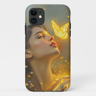 Élégant étui de beauté papillon