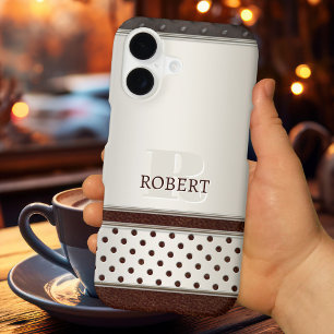 Élégant Étui de Téléphone en Faux Cuir Métallisé M