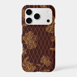 Élégant Étui Téléphone en Ligne Artistique Fleur O