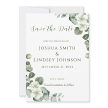 Elegant Eucalyptus and White Blossom Wedding