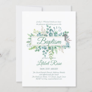 Elegant Eucalyptus Baptism Christening Greenery