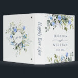 Elegant Eucalyptus Blue Roses Floral Wedding Binder<br><div class="desc">Elegant Eucalyptus Blue Roses Floral Wedding 3 ring binder. 
Customizable floral binder featuring watercolor hydrangeas,  peonies,  anemones and foliage. This floral binder will be perfect for personal use and an event like weddings,  bridal showers and baby showers.</div>
