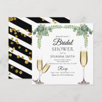 Elegant Eucalyptus Boozy Greenery Bridal shower