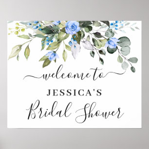 Elegant Eucalyptus BRIDAL SHOWER Welcome Poster