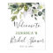 Elegant Eucalyptus BRIDAL SHOWER Welcome Sign