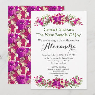 Elegant Eucalyptus Floral Baby Shower invitation
