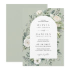 Elegant Eucalyptus Floral Sage Green Wedding