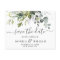 Elegant Eucalyptus Floral Wedding Save the Date