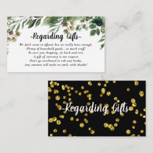 Elegant Eucalyptus Fund Instead of Gifts Cards