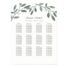 Elegant Eucalyptus Garden Wedding Seating Chart