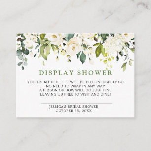 Elegant Eucalyptus Gift Bridal DISPLAY SHOWER Enclosure Card