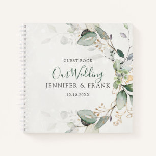 Elegant Eucalyptus Greenery Botanical Notebook