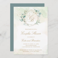 Elegant Eucalyptus Greenery Couples Baby Shower